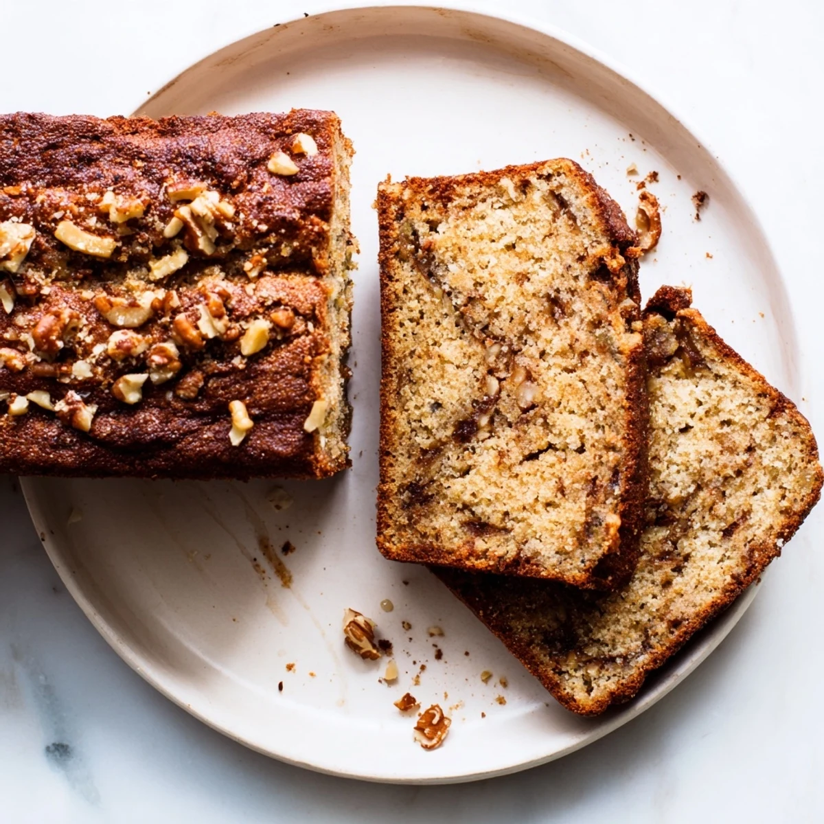 Freshly baked carrot cake banana bread cooling on wire rack with tender crumb and spiced aroma