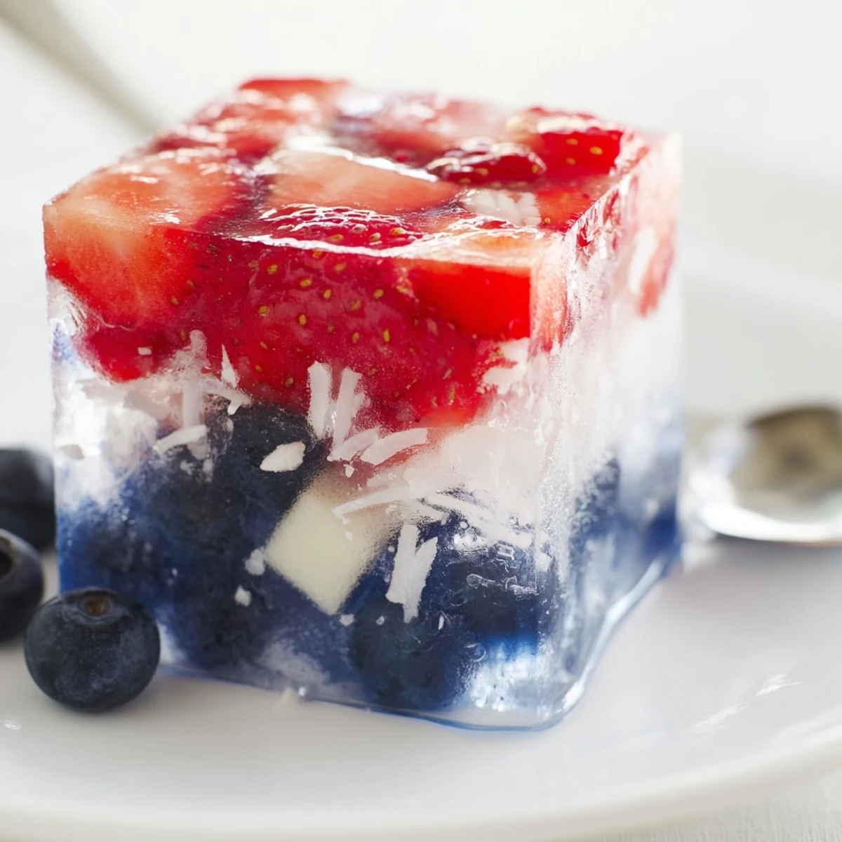 Red White And Blue Ice Cubes Recipe chilling lemonade with fruity, patriotic color