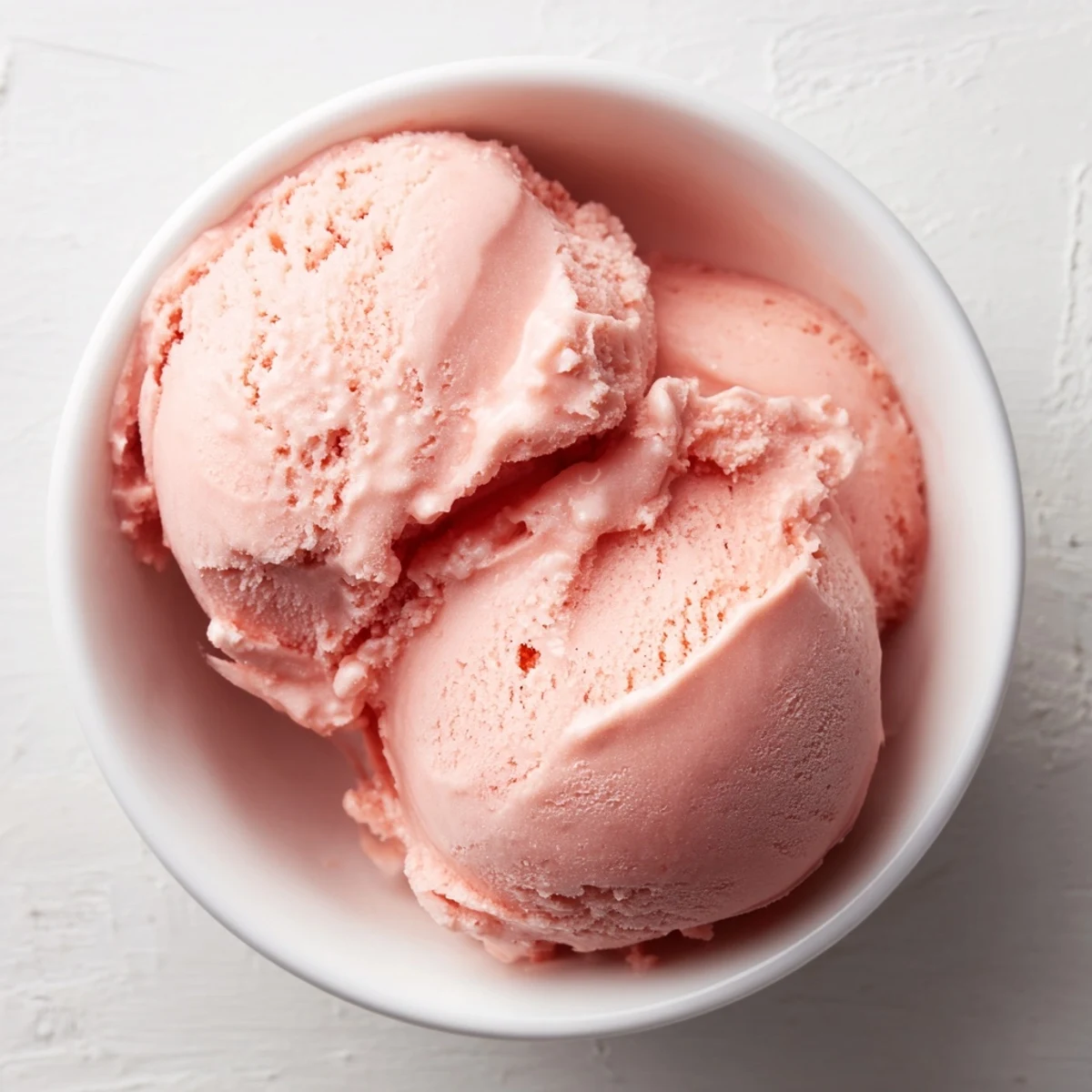 Vibrant pink watermelon ice cream dessert topped with chocolate chips resembling watermelon seeds