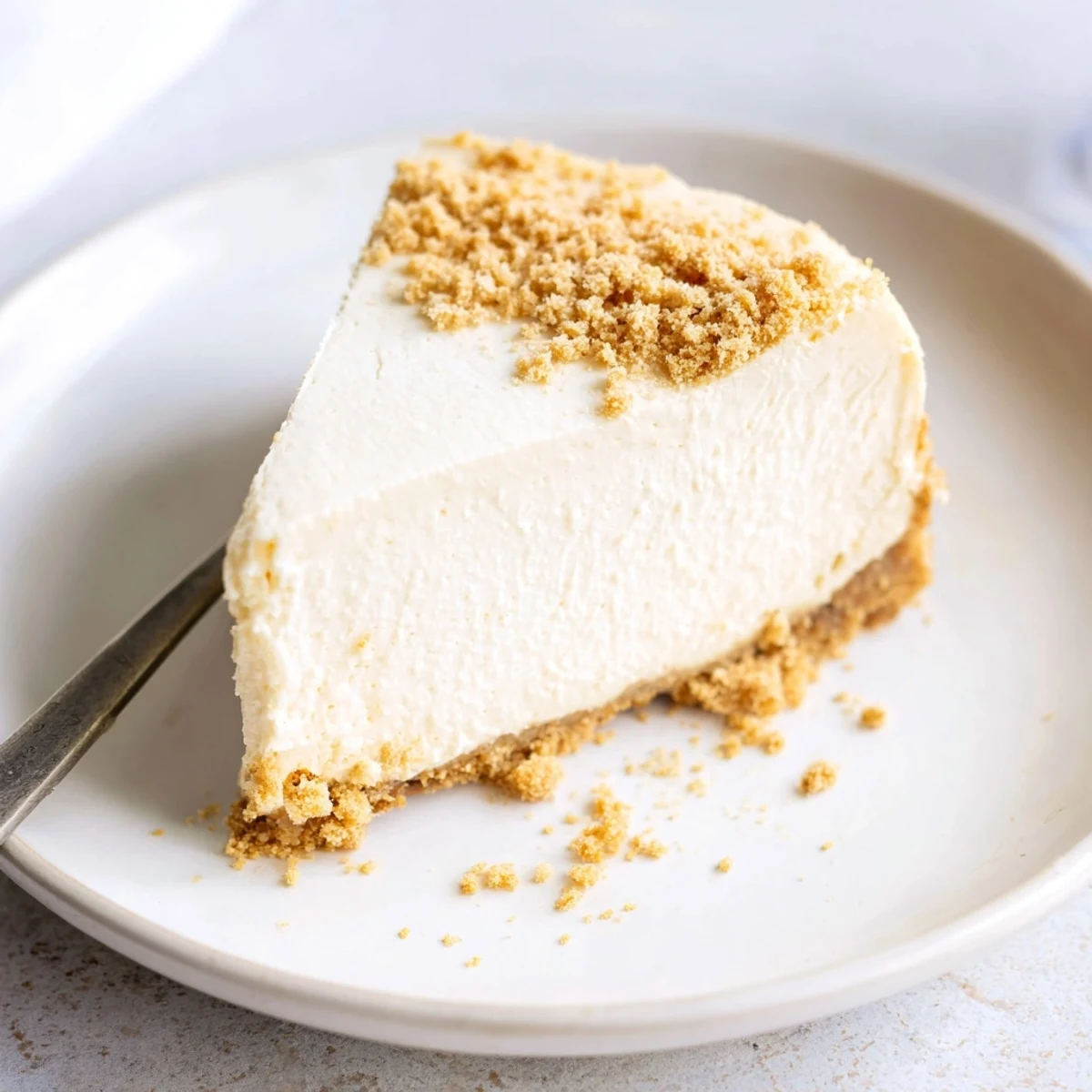 Sliced Classic Cheesecake cooling on rack, velvety texture and buttery aroma
