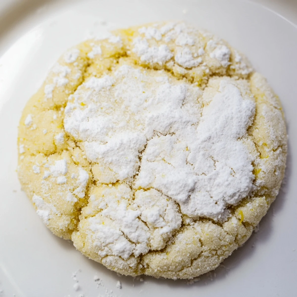 Chewy lemon pixie cookies with bright citrus flavor and snowy sugar topping on wooden board