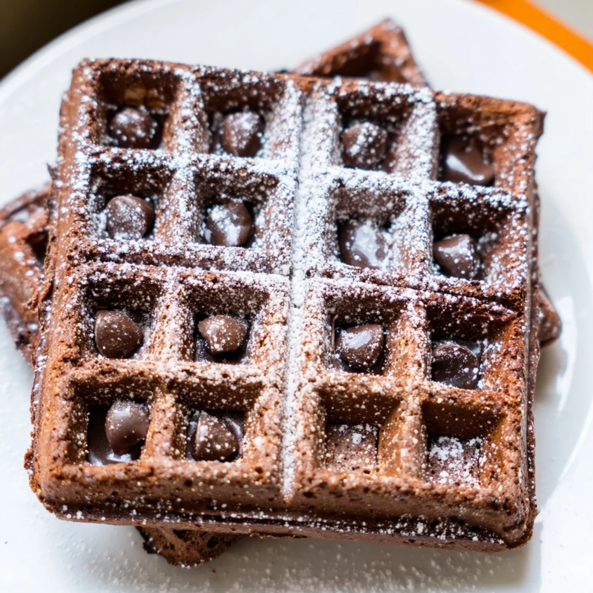 Fudgy Brownie Waffles