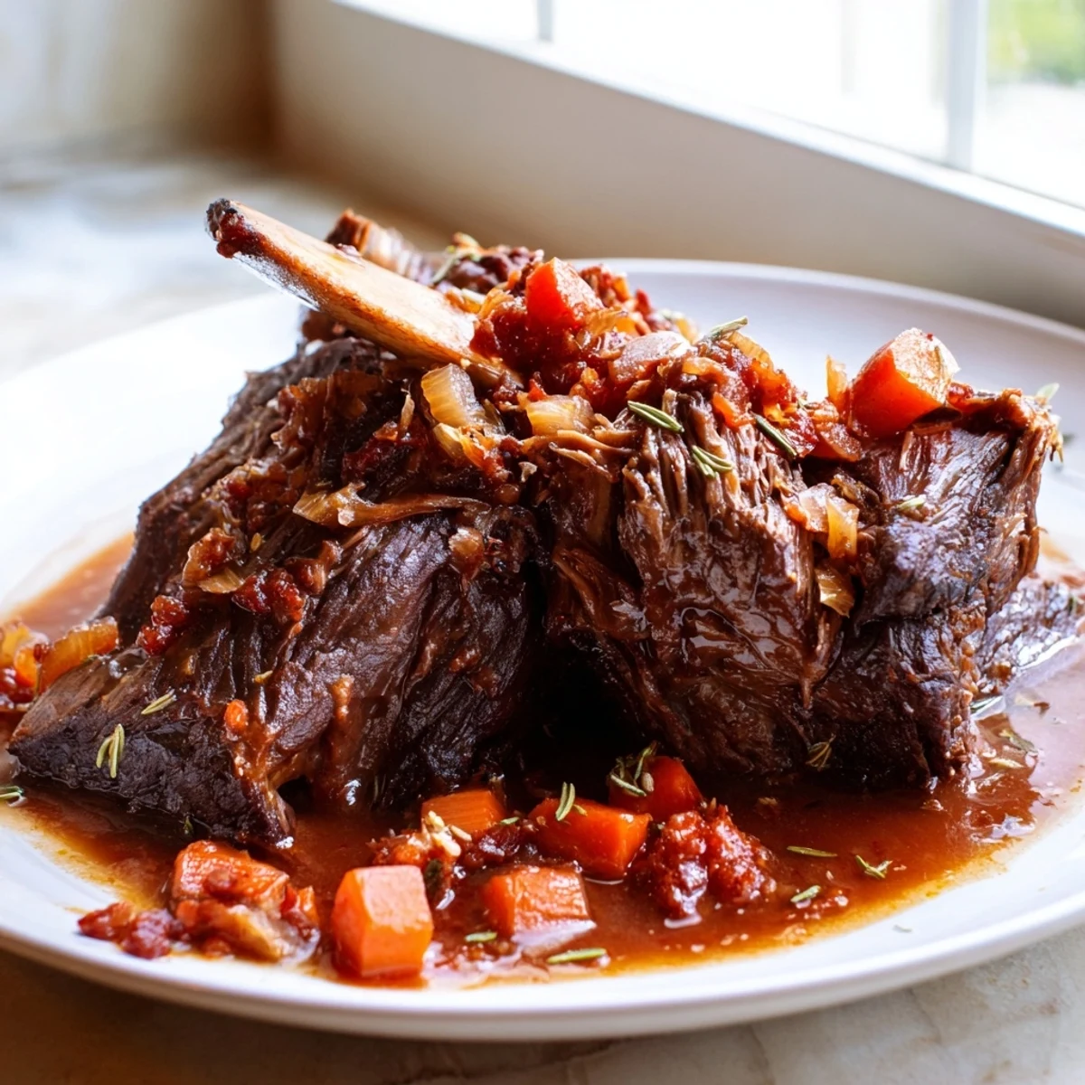 Tender Oven Braised Short Ribs