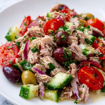 Simple Mediterranean Tuna Salad