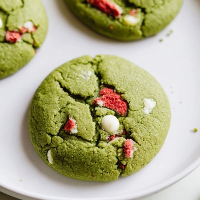 Strawberry Matcha Cookies