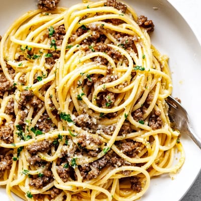 Garlic Butter Beef Pasta